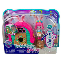 Load image into Gallery viewer, Enchantimals Bree Bunny Cabin (5.8-in) with 1 Doll (3.5-in), 5 Animal Figures, and 1 Food Accessory, Harvest Hills Collection, Great Gift for Kids Ages 3 and Up
