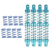 RC Shock Damper, 1/10 Metal RC Shock Damper with Spare Springs Compatible with TRX4 SCX10 D90, 4PCS(100mm)