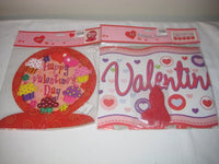 Combo Package HoneyComb Valentine's Centerpiece & Valentines Ballon Banner (2 Pack)