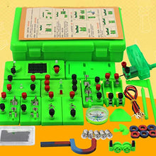 Load image into Gallery viewer, Physics Circuit Science Kit, Basic Connect Wires Experiment Kit ABS Electricity Learning Tool for Junior High School Students 1
