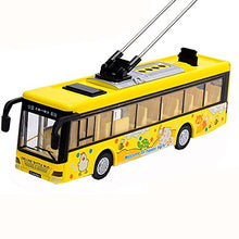 Load image into Gallery viewer, DRAGON SONIC Children Toy Car with Light and Sound Effects Yellow Toy Park Bus
