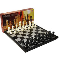 LXLTL Folding Magnetic Travel Chess Set,Chess Board Set Game for Kids Or Adults Educational Board Games,A,Medium