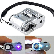 Load image into Gallery viewer, Pocket Microscope - Portable Microscope Loupe Magnification 60X LED Illuminated Mini Magnification Magnifier
