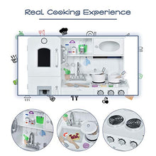 Load image into Gallery viewer, Qaba Large Kids Kitchen Playset with Telephone, Water Dispenser Simulation Cooking Set
