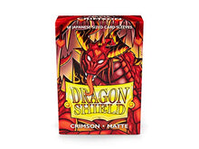 Load image into Gallery viewer, Dragon Shield Matte Mini Japanese Crimson 60 ct Card Sleeves Individual Pack
