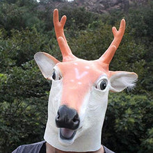 Load image into Gallery viewer, JQWGYGEFQD Halloween Mask Animal Mask Hood Giraffe Hood Halloween Party Rubber Latex Animal mask, Novel Ha

