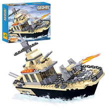 Load image into Gallery viewer, BRICK STORY Military Coast Guard Battleship Building Toy Navy Warship Boat Building Blocks for Kids Aged 6-12 (231 pcs)
