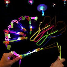 Load image into Gallery viewer, 10 PCS Amazing Led Light Arrow Flying Toy Party Fun Gift Elastic, Flying Arrow Outdoor Flashing Children&#39;s Toys Birthdays Thanksgiving Christmas Day Gift Outdoor Game for Children Kids
