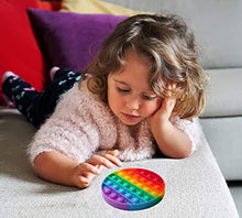 Load image into Gallery viewer, Push Pop Bubble Fidget Sensory Toy - for Autism, Stress, Anxiety - Kids and Adults (Rainbow)
