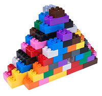 Strictly Briks - Big Briks Set - 204 Pieces - 12 Rainbow Colors - Compatible with All Major Brands - Large Building Blocks for Ages 3 and Up