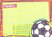 Lil Pickle Gender Neutral Kids Soccergoal Thank You, Fill-in Style, 8 Pack