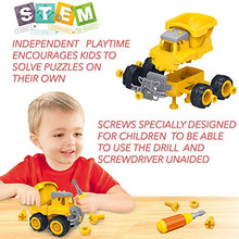 Load image into Gallery viewer, Take Apart Toys with Electric Drill | Toddler DIY Assembly Construction Truck | Building Toys Gifts for Boys &amp; Girls Age 3yr-6yr | Kids Stem Building Toy Age 4,5 (Dump Truck)
