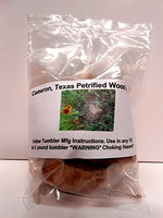 Rock Tumbler Gem Refill Kit Cameron, Texas Petrified Wood Tumbling Rough 8oz