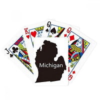 DIYthinker Michigan America USA Map Outline Poker Playing Magic Card Fun Board Game
