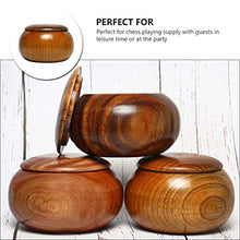 Load image into Gallery viewer, Cabilock Wooden Go Game Bowls Wood Storage Container Go Chess Game Bowl Jujube Bamboo Wood Go Game Stones Bowl for Go Game Stones Go Chess Set Go Game Pieces Holder
