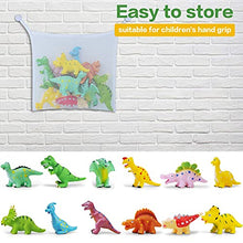 Load image into Gallery viewer, Gizmovine Baby Bath Toys for Toddlers, 12 Pack Bathtub Toys for Boys and Girls, Safe Dinosaur Figures Playset Water Squirts Toys for Bathtub with Bath Toy Organizer
