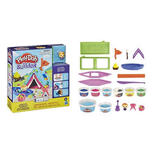 Load image into Gallery viewer, Play-Doh Builder Camping Kit Building Toy for Kids 5 Years and Up with 8 Cans of Non-Toxic Modeling Compound - Easy to Build DIY Craft Set
