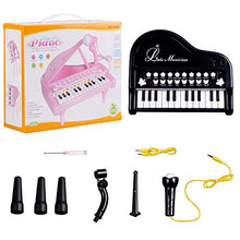 Load image into Gallery viewer, Toy Piano for Kids - Birthday Gift for 2 3 4 5 Year Old - Educational Piano Musical Instrument Toys - Black Keyboard for Child with Built-in Microphone 24 Keys
