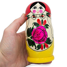 Load image into Gallery viewer, BestPysanky Set of 6 Traditional Semenov Matryoshka Wooden Russian Nesting Dolls 5.5 Inches
