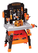 Load image into Gallery viewer, Black+Decker 81878 BLACK+DECKER Power Tool Workshop - Play Toy Workbench for Kids with Drill, Miter Saw and Working Flashlight - Build Your Own Tool Box  75 Realistic Toy Tools and Accessories
