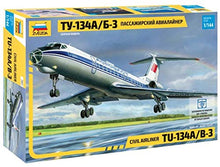 Load image into Gallery viewer, Zvezda 70071: 144Passenger Plane Tupolev Tu 134B &#39;67
