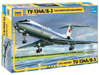 Zvezda 70071: 144Passenger Plane Tupolev Tu 134B '67