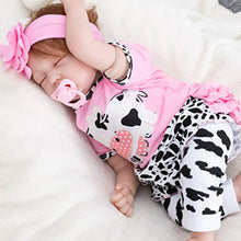 Load image into Gallery viewer, VALICLUD 4pcs Reborn Dolls Clothes for 20-22 Reborn Doll Cow Print Newborn Costume Set Kids Year of The Ox Zodiac Gifts Spring Festival Lunar New Year Party Favors
