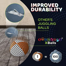Load image into Gallery viewer, speevers Juggling Balls for Beginners Set of 3 70g Juggling Bean Bags- Durable Balls - Soft Juggle Balls for Kids Adults Professionals - Juggling Equipment for Beginners - (White/Orange)
