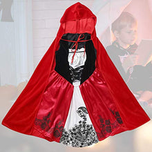 Load image into Gallery viewer, KESYOO Girls Little Red Riding Hood Costumes Princess Cape Halloween Children Dress Suit Fairytale Cloak Party Supplies
