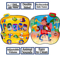Double Value Touch Sensitive Music Mat, Animal Bus & Full Orchestra with 20 Instrument & Animal Sounds Along with 6 Demo Songs & Volume Control, Great Toy for Kids & Toddlers by Dimple