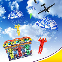 Load image into Gallery viewer, Big Parachute Toy (6 Packs) JA-RU. Children&#39;s Flying Toys. Sky Diving Action Figures Soldiers Gliders Army Men. Fun Party Favor Outside Toys for Boys &amp; Kids Outdoor Toys, Plus 1 Sticker. 2306-6s
