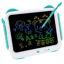 Load image into Gallery viewer, LCD Writing Tablet 12 Inch, Colorful Doodle Board Kids Drawing Board, Electronic Drawing pad Kids Drawing Tablet, Learning Educational Toys Gifts for 3-6 Years Old Boy and Girls (Blue)
