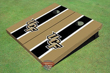 Load image into Gallery viewer, University of Central Florida Black and Gold Matching Long Stripe Cornhole Boards
