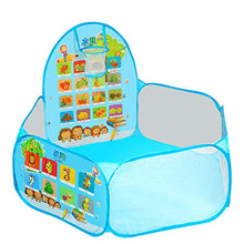 Load image into Gallery viewer, NCONCO Kids Ball Pit Play Tent, with Basketball Hoop for Outdoor Indoor Play (Balls Not Included)
