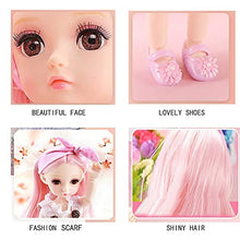 Load image into Gallery viewer, Little Bado Girl BJD Doll 10 Inch 13 Removable Joints Dolls for Age 3 4 5 6 7 8 Year Old Dolls Kids Dolls for Baby Cute Doll Toy with Clothes and Shoes Great Birthday for Pink Hair Doll
