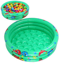 Load image into Gallery viewer, Durable Sturdy Round Inflatable Baby Toddlers Swimming Pool with Good Materials Portable Inflatable Children Little Green Pool for Kids(Green 90cm) Children&#39;s Swimming Series
