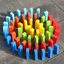 Load image into Gallery viewer, AQingXin 54 Pieces of Color Stacked High Children&#39;s Layered Domino Toy Table Game
