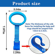 Load image into Gallery viewer, codree 8PCS Baby Crib Pull Rings, 4 Colors Baby Bed Stand Up Rings Baby Cot Hanging Rings Walking Assistant Stand Up Rings for Infant Baby Toddler
