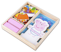Peppa Pig Magnetic Wood Dress Up Puzzle (25 Piece)