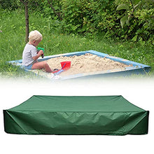 Load image into Gallery viewer, Sandbox Cover with Drawstring Sandpit Pool Cover,Sandbox Protection Cover Square Green Beach Sandbox Canopy,Oxford Waterproof Dustproof Sandpit Pool Cover for Kids Toy Protection Outdoor Garden
