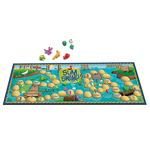 Learning Resources Sum Swamp Game, Homeschool, Addition/Subtraction, Early Math Skills, 8 Pieces, Ag