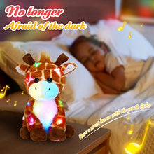 Load image into Gallery viewer, Glow Guards Musical Light up Giraffe Stuffed Animal Soft Glowing Singing Wildlife Plush Toy with LED Night Lights Nursery Songs Birthday Children&#39;s Day for Toddler Kids,12&#39;&#39;
