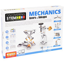 Load image into Gallery viewer, Engino Discovering STEM Mechanics Levers &amp; Linkages | 16 Working Models | Illustrated Instruction Manual | Theory &amp; Facts | Experimental Activities | STEM Construction Kit
