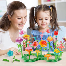 Load image into Gallery viewer, STEM Toddler Toys for Age 3 4 5 6 Year Old Girls - Flower Garden Building Toys for Preschool Educational Activity, Birthday Gifts and Stacking Learning Playset, Floral Gardening Pretend kit (150pcs)

