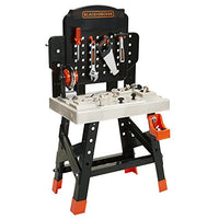 BLACK+DECKER 71382 Jr. Mega Power N' Play Workbench with Realistic Sounds! - 52 Tools & Accessories
