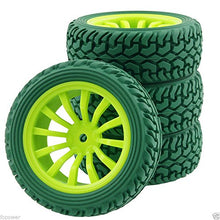 Load image into Gallery viewer, RC 713-8019G Rally Tires &amp; Wheel Rims Offset:6mm For HSP 1:10 On-Road Rally Car
