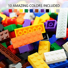 Load image into Gallery viewer, 560 Piece Building Bricks Kit with Wheels, Tires, Axles, Windows ,Doors and Leaves, Flowers,Grass - Classic Colors - Compatible with All Major Brands (560-no mesh Bag, Colorful-1)

