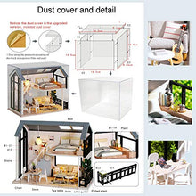 Load image into Gallery viewer, Spilay DIY Dollhouse Miniature with Wooden Furniture,DIY Dollhouse Kit with Dust Proof and Music Movement,1:24 Scale Creative Room Gift Idea for Adult Friend Lover(Meet Happiness)
