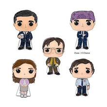 Load image into Gallery viewer, Funko Pop! Pins Set of 4 Collectible Pins: The Office - Pam Beesly, Michael Scott, Dwight Schrute and Jim Halpert
