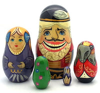 NUTCRACKER Russian Nesting dolls Hand Painted 5 piece Set Fairy tale / ballet by BuyRussianGifts